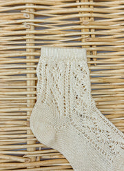 Short Socks Crochet - Beige