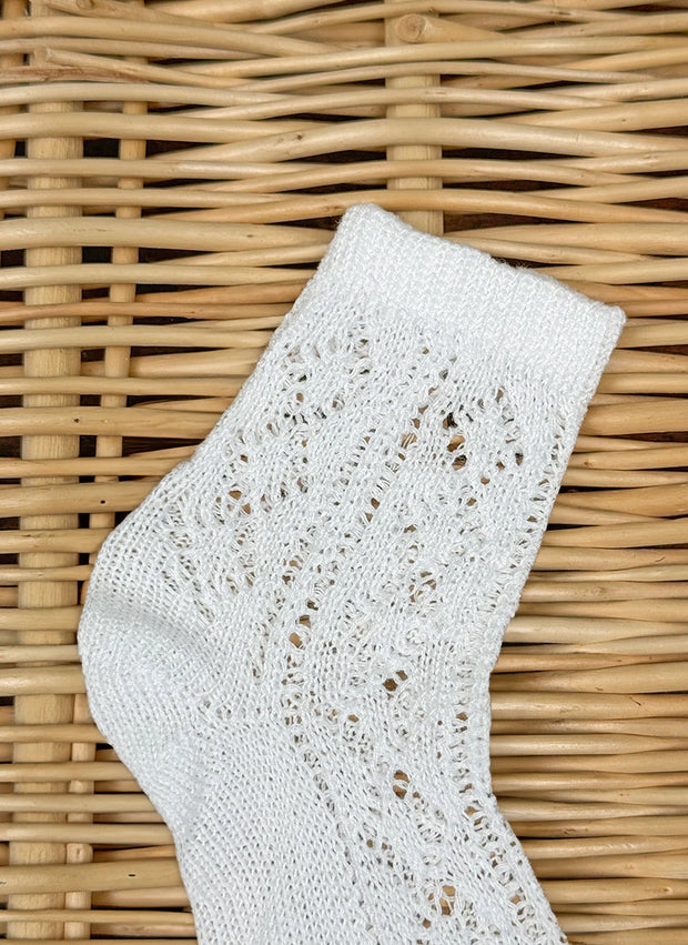 Short Socks Crochet - White