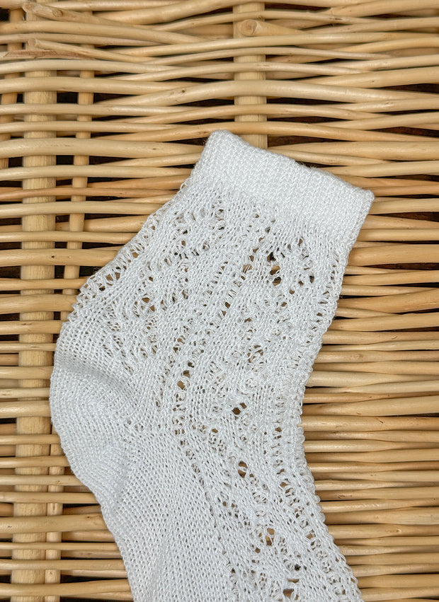 Short Socks Crochet - White