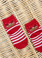 Reindeer Christmas Warm Cotton Socks