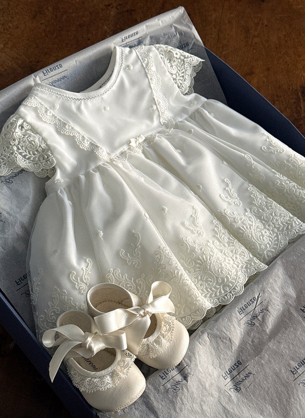 Lace Embroidered Christening/Presentation Dress