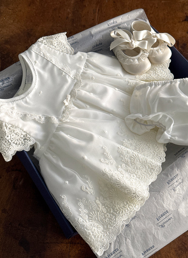 Lace Embroidered Christening/Presentation Dress