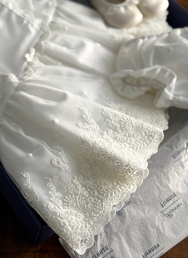 Lace Embroidered Christening/Presentation Dress