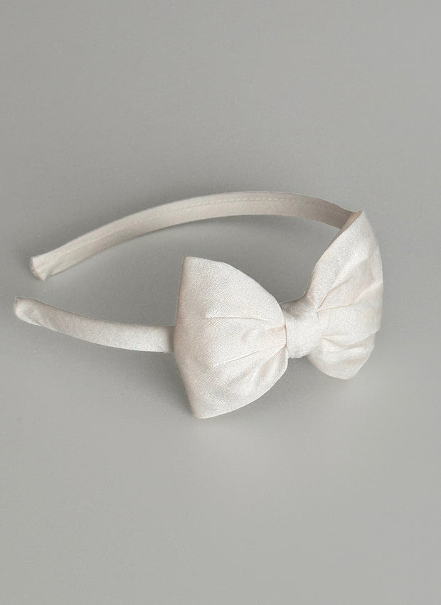 Big Bow Cotton Silk Hairband