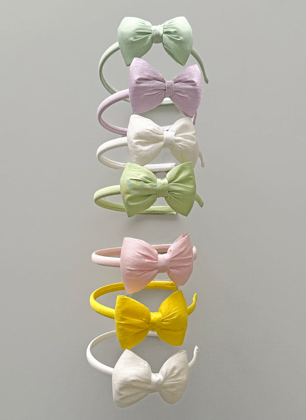 Big Bow Cotton Silk Hairband