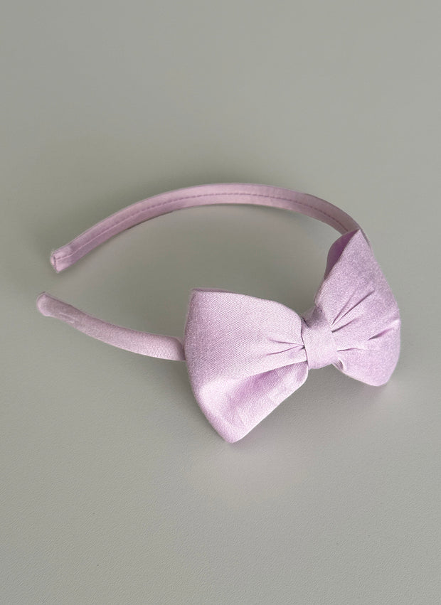 Big Bow Cotton Silk Hairband