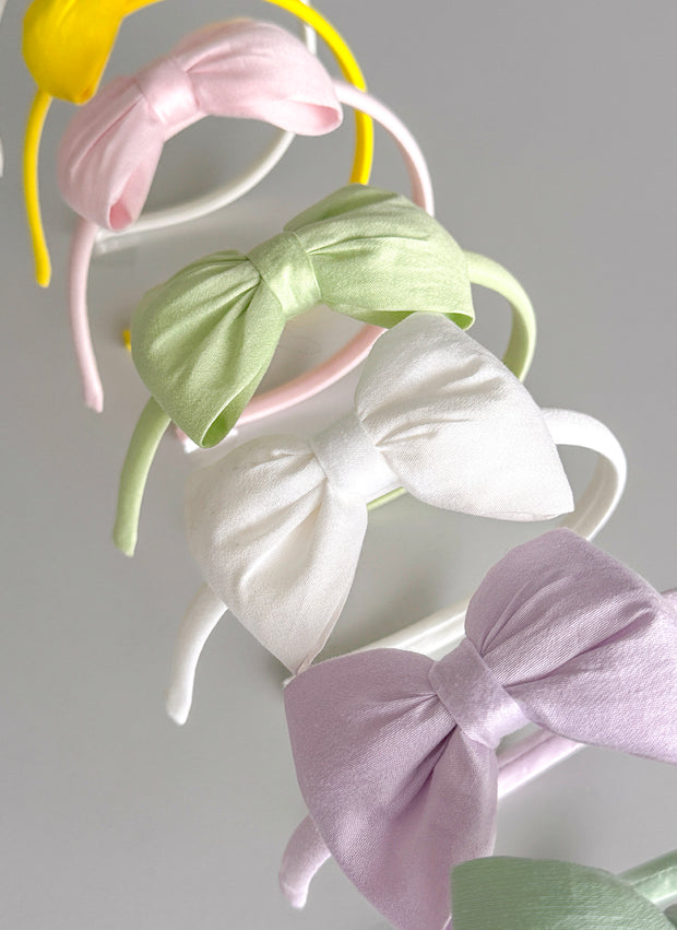 Big Bow Cotton Silk Hairband