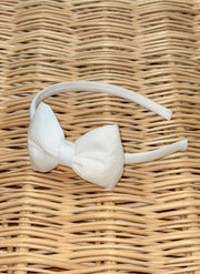 Big Bow Cotton Silk Hairband