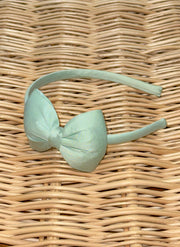 Big Bow Cotton Silk Hairband