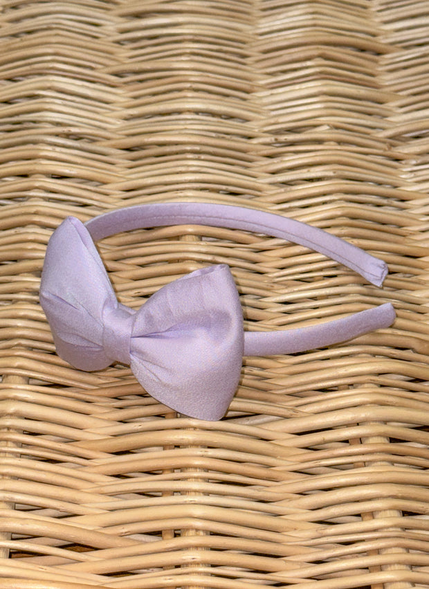 Big Bow Cotton Silk Hairband