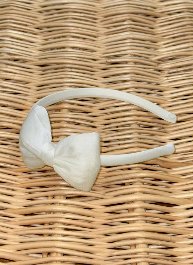 Big Bow Cotton Silk Hairband