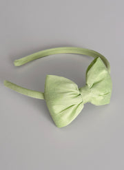 Big Bow Cotton Silk Hairband