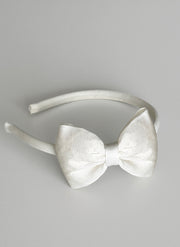 Big Bow Cotton Silk Hairband