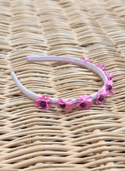 Pink Flowers Hairband