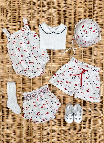 COSTUME con pesciolini rossi e blu