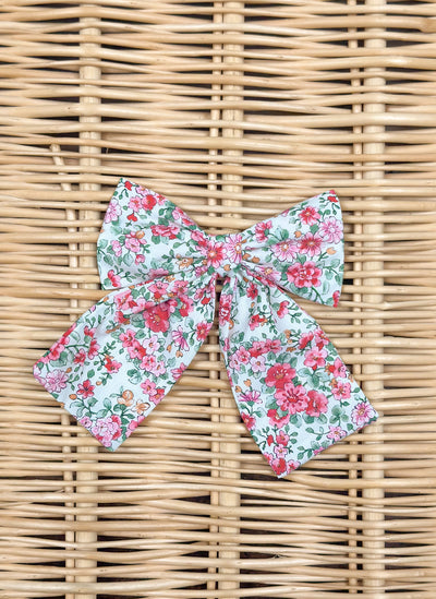 Big Bow Flowers Clip