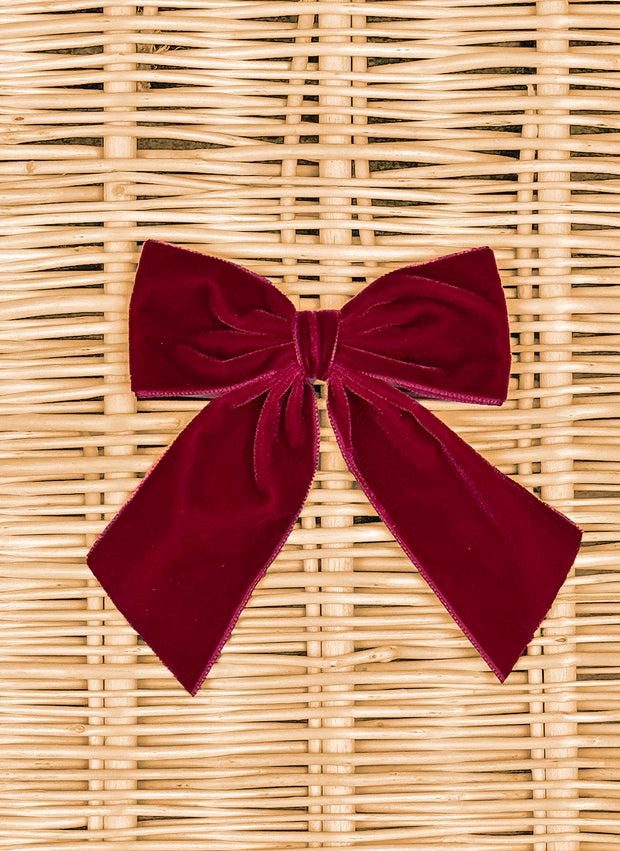 Big Bow Velvet Clip