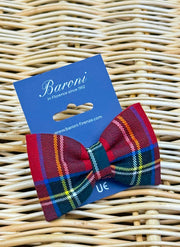 Tartan Big Bow Clip