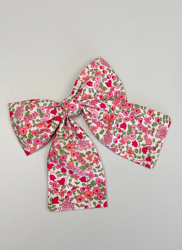 Big Bow Flowers Clip