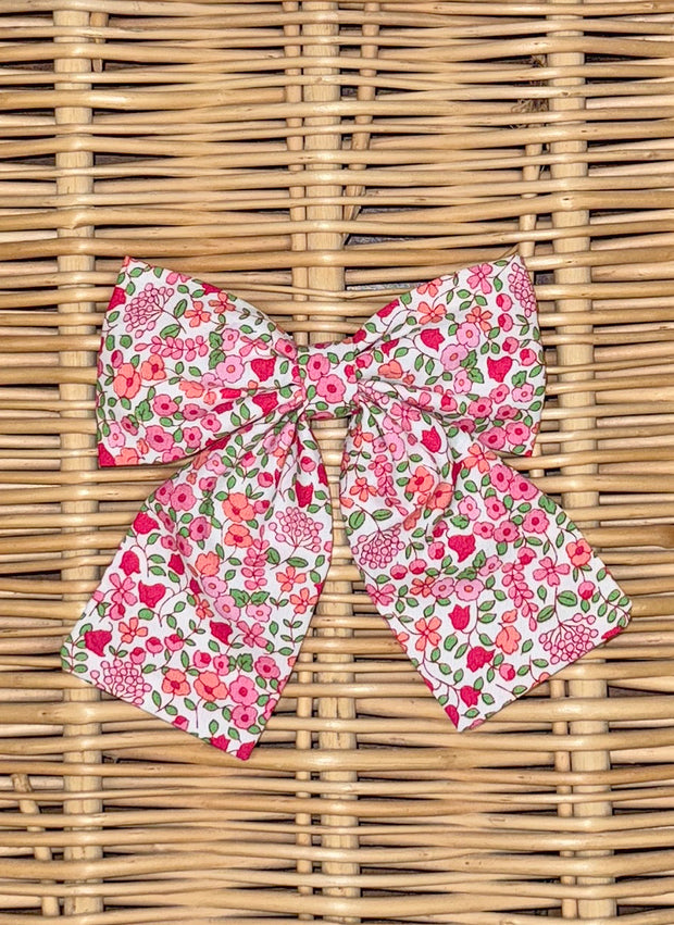 Big Bow Flowers Clip