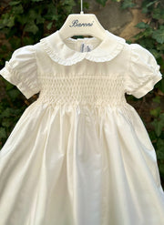 Handmade Smock Cotton Silk Dress