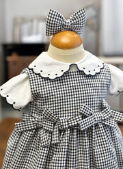 Checkered Balloon Dress