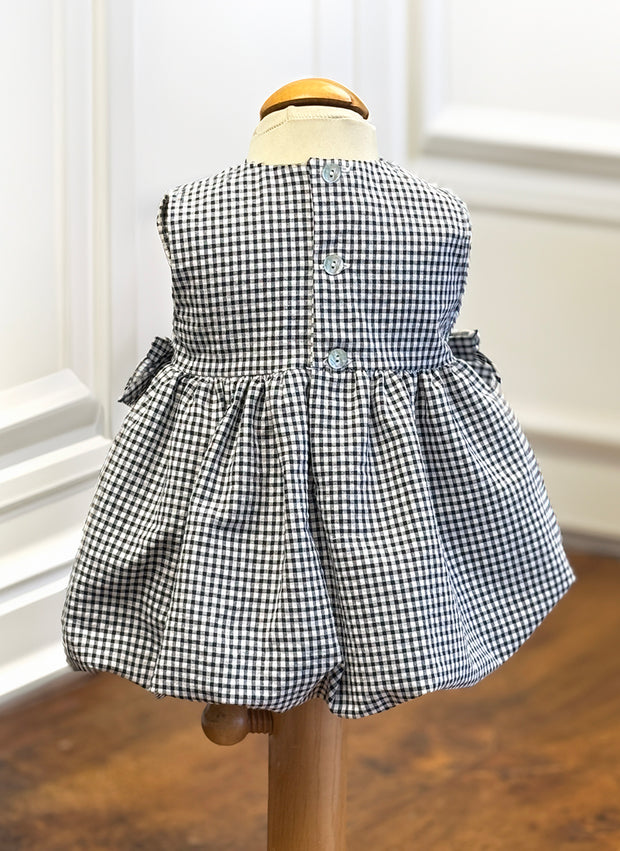 Checkered Balloon Dress