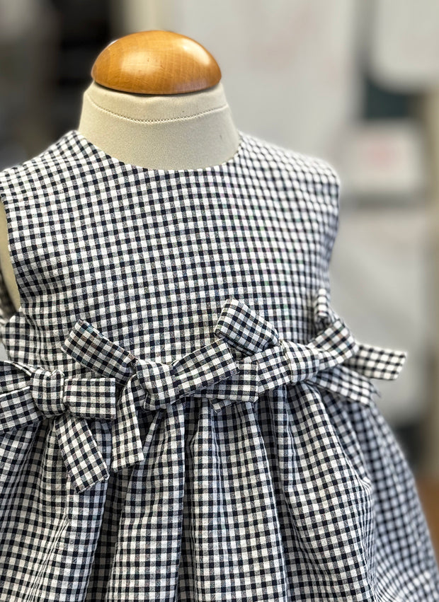 Checkered Balloon Dress