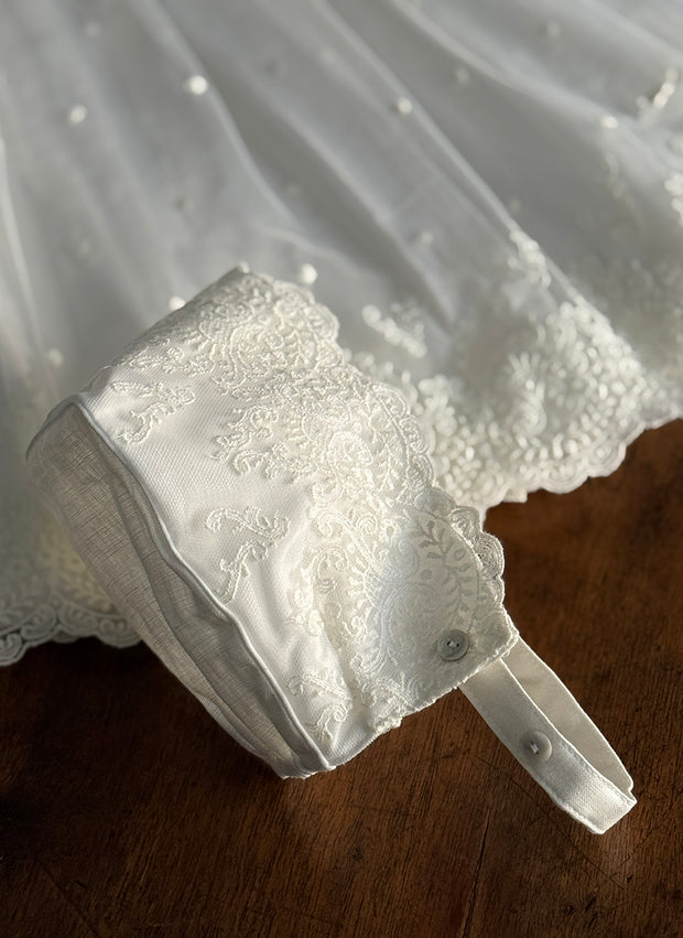 Lace Embroidered Christening/Presentation Dress