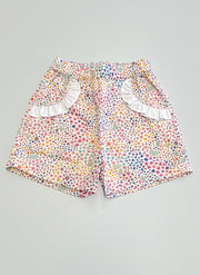 Multicolor Flowers Girly Shorts