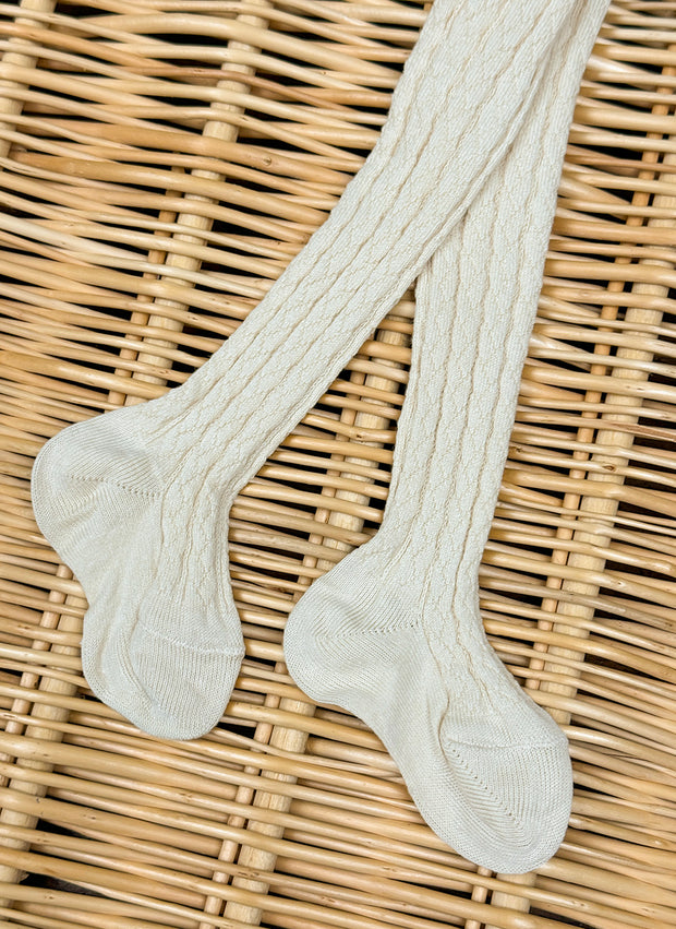 Braided Warm Cotton Tights