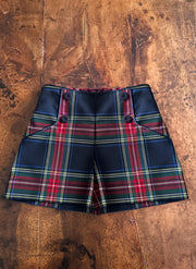 Tartan shorts for girl