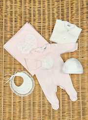 Tutina in Jersey Con Cuore in Pizzo