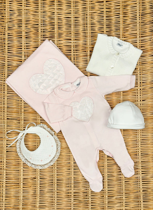Set bimba in Jersey con dettaglio in Pizzo