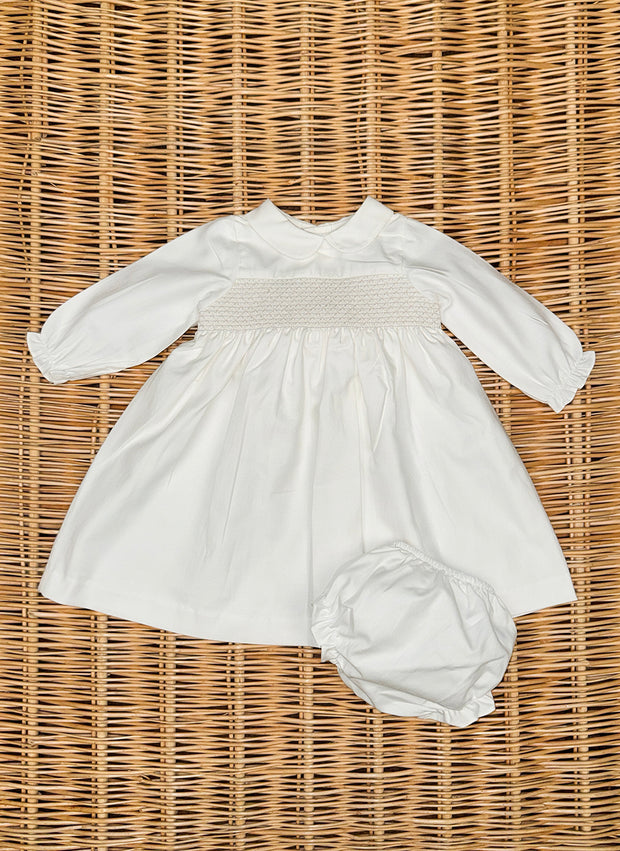 Flannel Dress With Smock