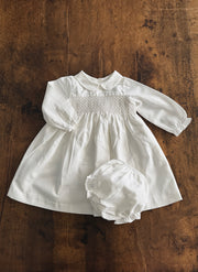 Flannel Dress With Smock