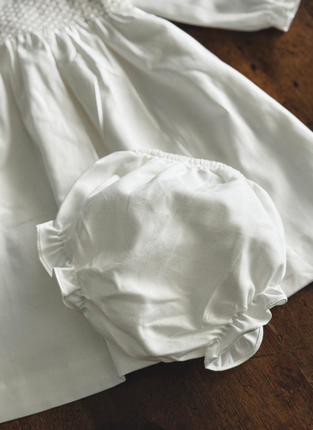 Flannel Dress With Smock