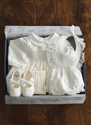 Flannel Dress With Smock