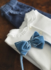 Velvet Hairband Light Blue