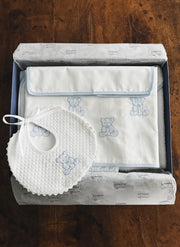 LENZUOLINO CON APPLICAZIONE ORSETTI ROSA