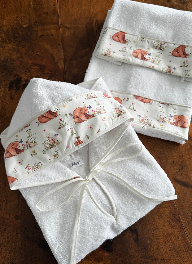 Poncho da Bagno Per Neonati - Orsetti