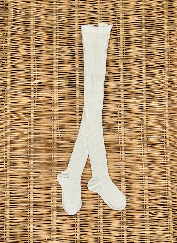 Warm Cotton Tights - Ribbed