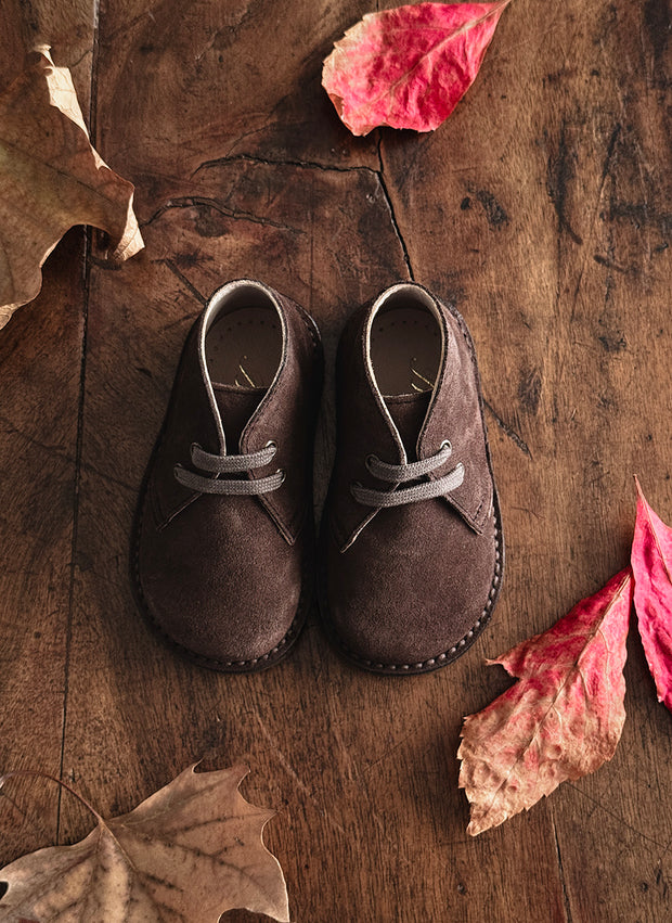 CLARK SUEDE SHOES (EU 20-34) - BROWN