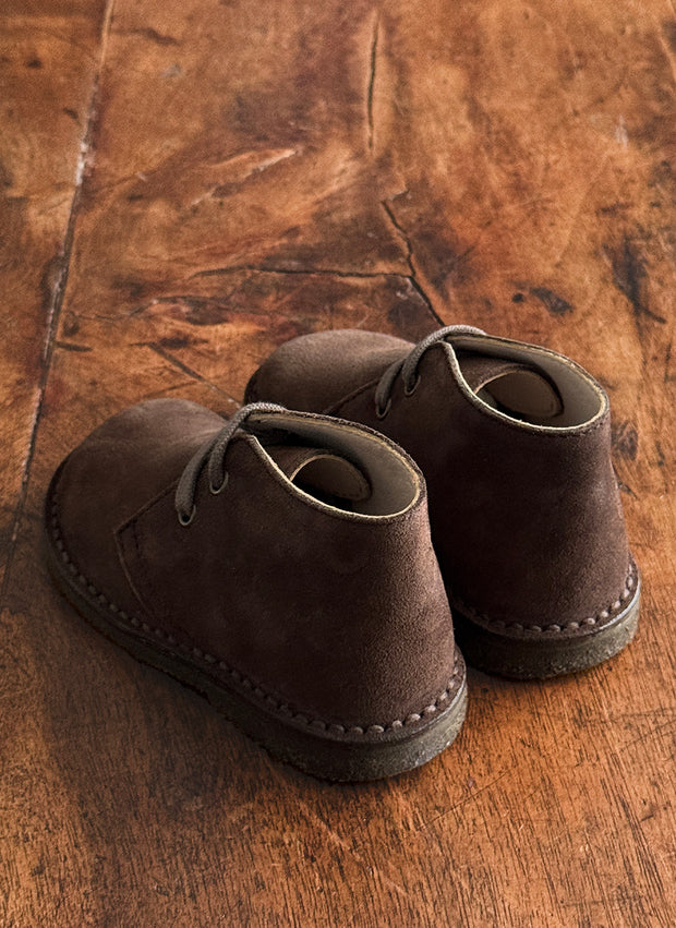CLARK SUEDE SHOES (EU 20-34) - BROWN