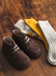 CLARK SUEDE SHOES (EU 20-34) - BROWN