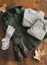 CLARK SUEDE SHOES (EU 20-34) - BROWN