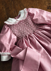 elegant dress with smock for girls