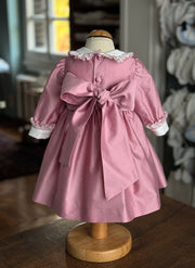 Celebration Smock Dress For Girl- Long Sleeves
