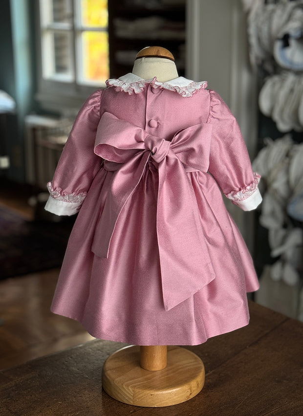 Celebration Smock Dress For Girl- Long Sleeves
