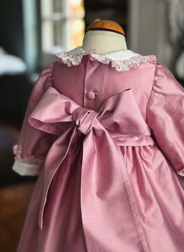 Celebration Smock Dress For Girl- Long Sleeves